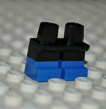 LEGO PARTS - 1X BLACK/BLUE CHILD MINIFIGURE LEG/SHORT MINI FIGURE PANTS