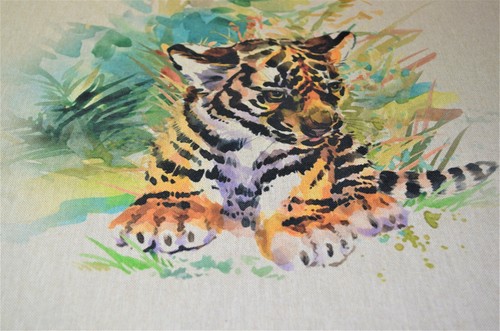 Fabric Cushion Panels Linen-look Country Creatures and Animals for Home Decor- - Picture 73 of 83