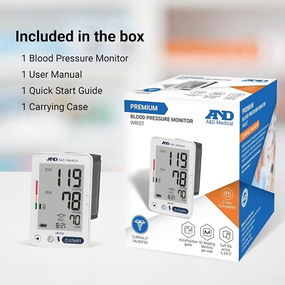 UB-543 Medical Premium Multi-User Wrist Blood Pressure Monitor