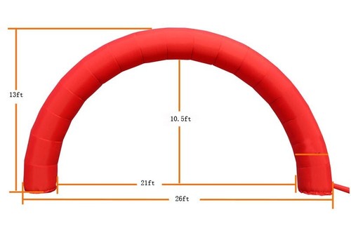 Red Inflatable Advertising Arches for Advertising Party Celebration Outdoor Deco - Afbeelding 2 van 4
