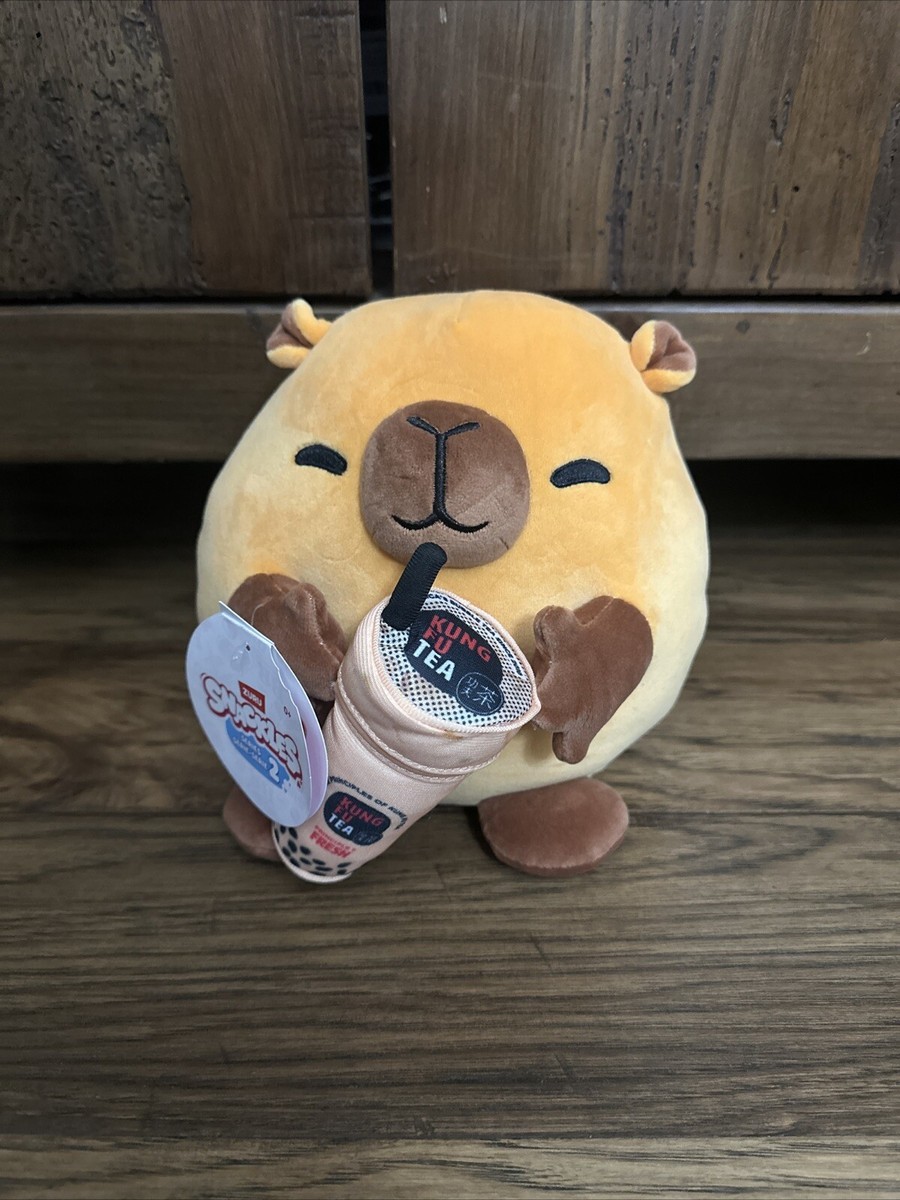 Snackles SPENCER Capybara Kung Fu Boba Tea 8” Plush ZURU Series 2