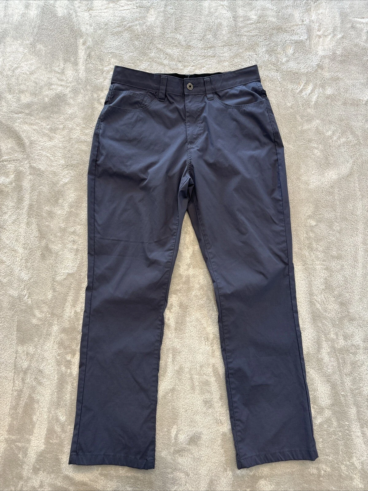 Eddie Bauer Tech Pants Mens Size 34x30 Straight Stretch Outdoor Hiking Blue