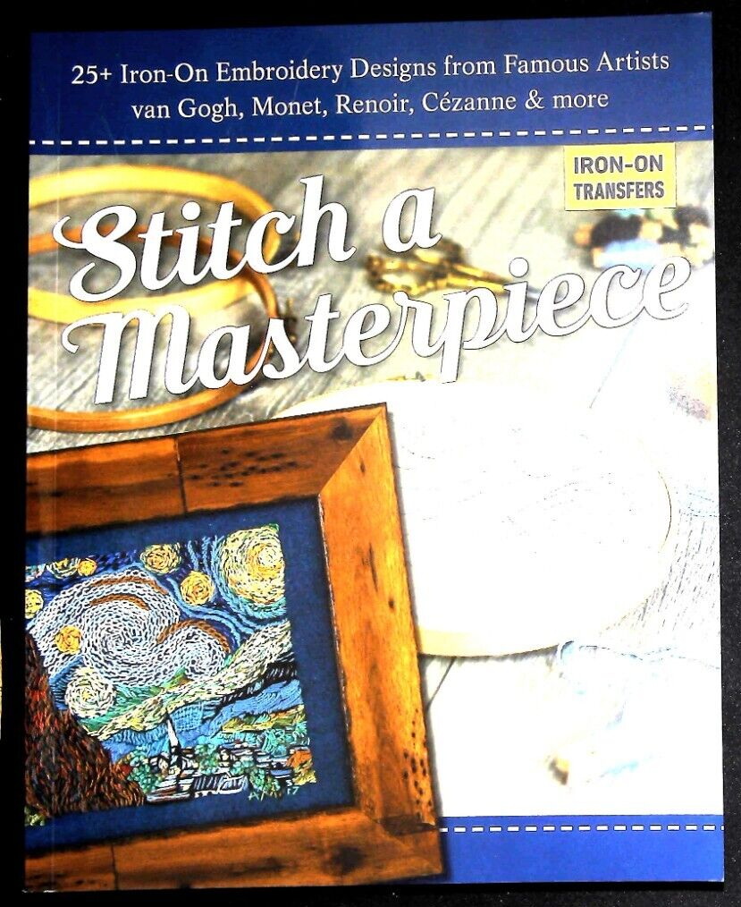 Stitch a Masterpiece: 25+ iron-on embroidery designs from famous artists NEW