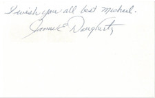 James Dougherty Marilyn Monroe Husband Autographed Signed Index Card COA 19582