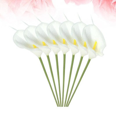 7 Pcs Künstliche Tiger Lily Lebensechte Calla Lilie Blumen Real Touch Calla