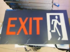 Exit LED Sign with running logo 19"x 10"