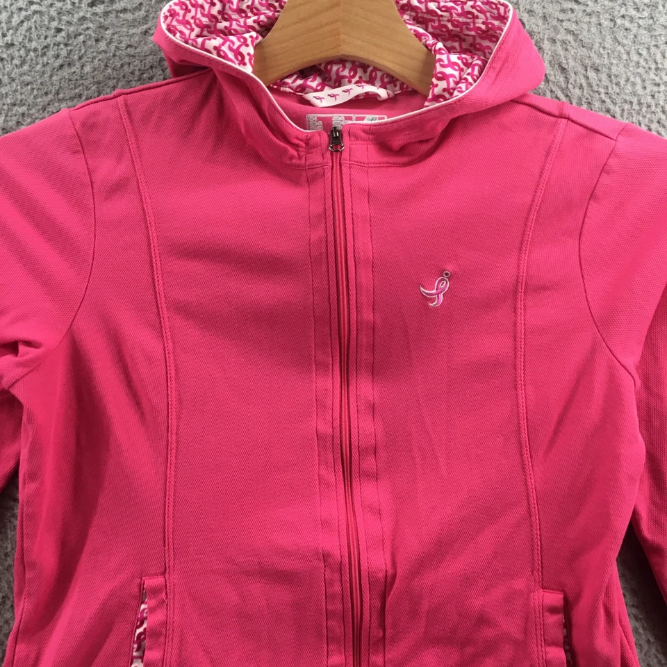 New Balance Sudadera con Capucha y Sudadera para Mujer L Rosa Con Capucha Manga Larga Bolsillo con Cremallera Completa Foto 2 de 4