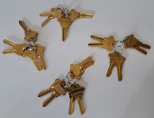 4 SETS OF 6 (EACH SET SAME KEY #) SCHLAGE FACTORY ORIGINAL PRECUT SC1 5 PIN KEYS