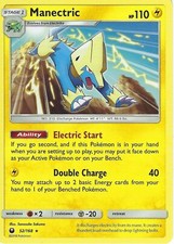 POKEMON CARD MANECTRIC 52/168 NO 310 DISCHARGE POKEMON TCG CCG