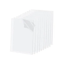 10 Pack 3.93x5.9 Clear Acrylic Sheet 1mm Thick, Clear Plexiglass Sheet 