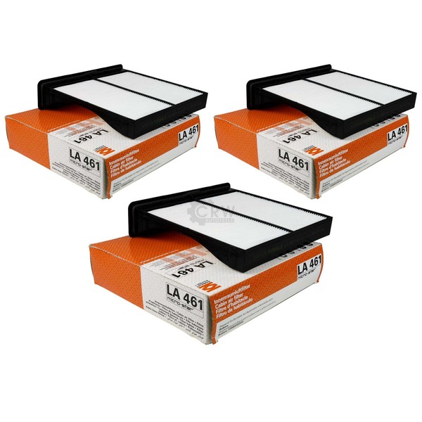 3X Mahle / Knecht Innenraumfilter Innenraumluft Pollenfilter LA 461-image