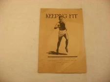Vintage Keeping Fit The Wisconsin State Board of Health Madison WI 1927 Pamphlet