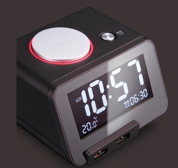 RELOJ DESPERTADOR HOMTIME C1 PRO -ALTAVOZ BLUETOOTH -CARGA USB - TEMPERATURA AMBIENTE Foto 2 de 4