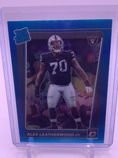2021 Donruss Optic Rated Rookie Light Blue Prizm Alex Leatherwood /299 Raiders