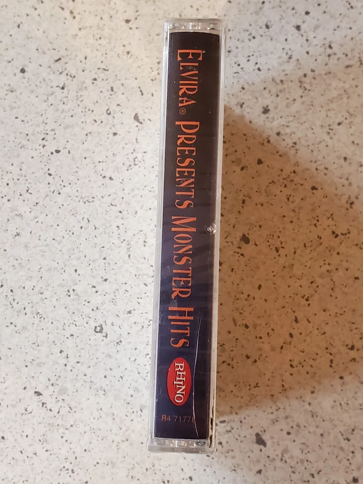 Vintage 1994 Elvira Presents Monster Hits Cassette Tape New Sealed By Rhino - Image 2 of 4