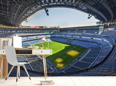 3D Santiago Bernabéu Arena Wallpaper Wall Mural Peel and Stick Wallpaper 118
