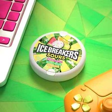 ICE BREAKERS Sours Green Apple, Tangerine and Watermelon Flavored Sugar Free