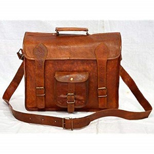 antique leather satchel