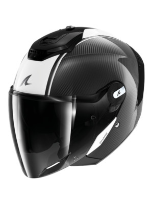 MOTORRADHELM SHARK RS JET CARBON SKIN DWK WEISS SCHWARZ GRÖSSE XS S M L XL XXL