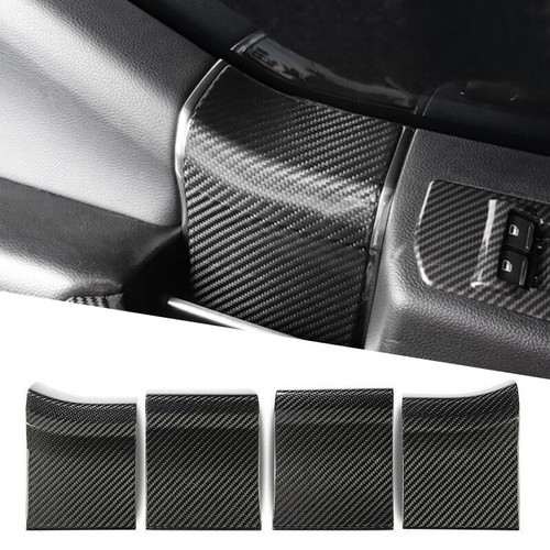 4pcs ABS Carbon Fiber Inner Door Handle Panel Cover Trim For Ford F150 2015-2020 - Picture 1 of 7