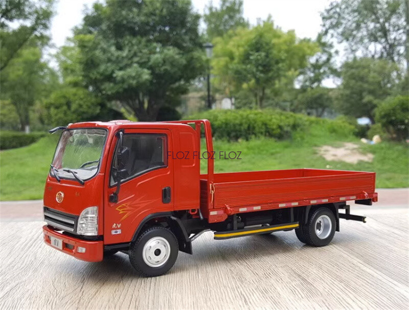 for FAW Tiger V Flatbed Cargo Truck 1:24 Truck Pre-built Model
