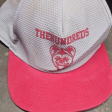 The Hundreds Gray/Red Snapback Hat Mesh Back ...