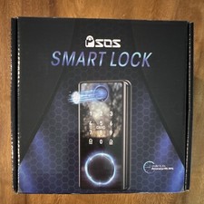 SOS Keypad Smart Door Lock Black, Tuya, Keyless Entry Auto Lock, Manual