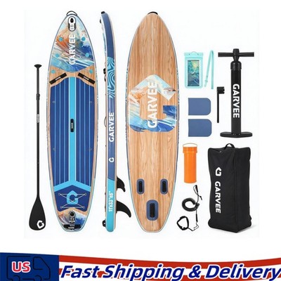 11ft Inflatable SUP Board 500lb Capacity Paddle Board w/ Accessories