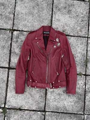 7000   Balmain By Christophe Decarnin Ss11 Pin Perfecto Leather Jacket