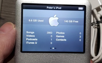 Apple iPod classic 7th Generation Silver (160GB) MC293LL | eBay