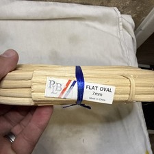 PLB 7mm flat oval reed for basket weaving 1 Pound Repair Stock