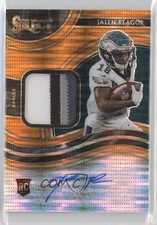 2020 Panini Select Neon Orange Pulsar Prizm 5/25 Jalen Reagor #RSM-JRE Auto g5j
