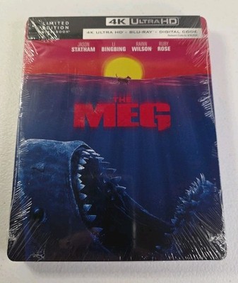 The Meg - Limited Edition Steelbook 4K UHD Blu-ray  Brand New 