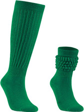 Women'S Slouch Socks, Long Scrunch Knit Casual Socks for Girls, B206