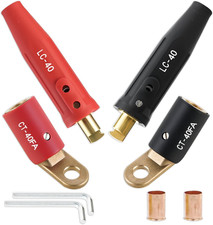 CT-40FA Welding Terminals & LC-40 Male Cable Connectors 2Set