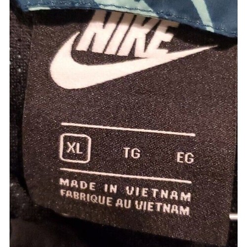 Girl's Nike Hooded Teal Black Windbreaker Athletic Shorts Set Size XL - Picture 3 of 6