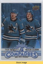 2025 Upper Deck Series 1 Compadres Tyler Toffoli Macklin Celebrini #CM-11 READ