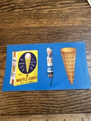 Vintage Original Paper Advertisement Ice Cream Shop Nabisco Dandy Waffle Cones