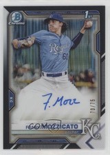 2021 Bowman Draft Chrome Pick Black Refractor 70/75 Frank Mozzicato Auto 2s2