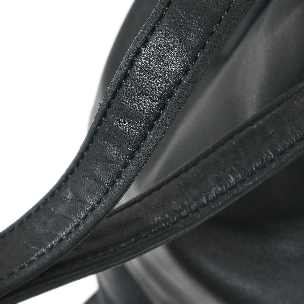 Loewe Black Lambskin Drawstring Backpack L10 1455… - image 7