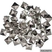 Pyramiden Nieten Silber Ziernieten Klammer Br...