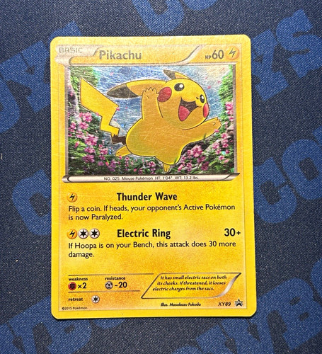Pokemon TCG XY Pikachu XY89 Promo Holo Lightning Pokemon Card ENG 2015