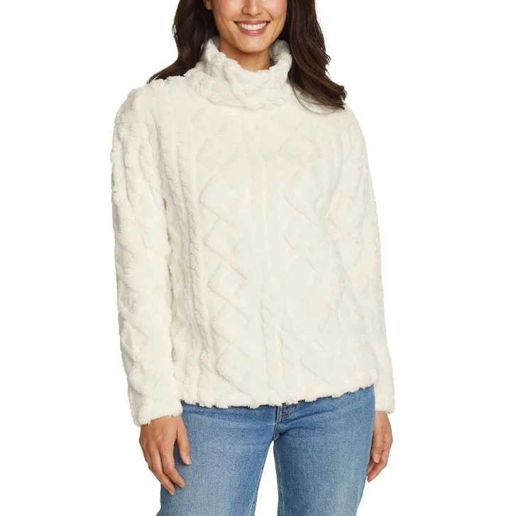 Eddie Bauer Maglione Donna Girocollo Leggero - Rosa, 55% Cotone 45% Poliammide, Taglia S