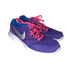 Nike Girl's Youth Flex Experience 3 Athletic Shoes Sneakers Purple Pink Blue 7Y