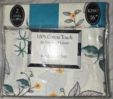 100% Cotton Touch At American Linen, 1900tc, King Sheet Set