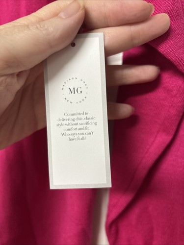 Suéter gris madison talla grande nuevo con etiquetas rosa súper cómodo suave envío gratuito - Imagen 3 de 6