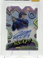 2024 Topps Pristine Pete Crow-Armstrong Oh Snap Variation Auto Beckett 9 RC Cubs