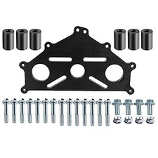 Engine Safe Stand Adapter Plate Compatible with Chevy LS1 Duramax BBC SBC Black