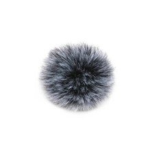 1pc New for DJI Mic Mini Windproof Fur Cover black Background, Black Gray