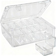 3PCS Bead Organizers and Storage , Medium Size Case Plastic Container for Sew...